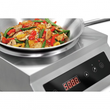 Induktionswok, 5000 W, 400V, Ø 280 mm